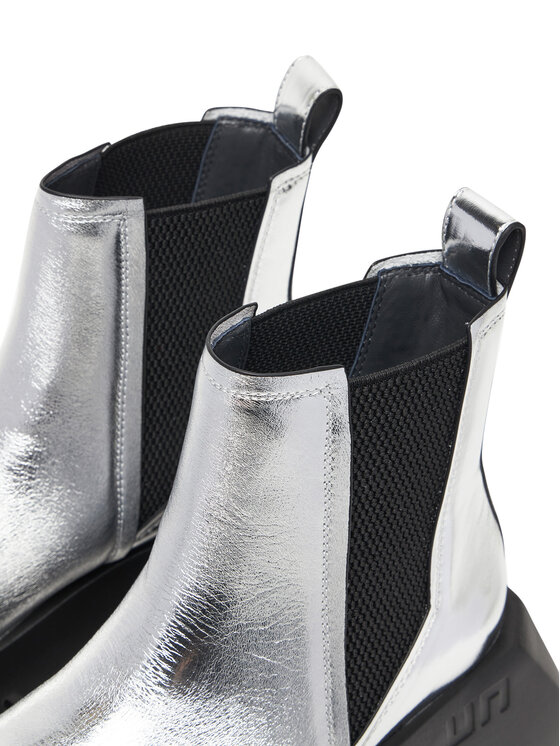 United Nude United Nude Členková obuv Bull Chelsea 1096014116 Strieborná
