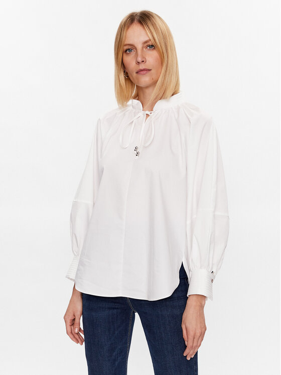 Boss Bluză 50484827 Alb Relaxed Fit 50484827 imagine noua