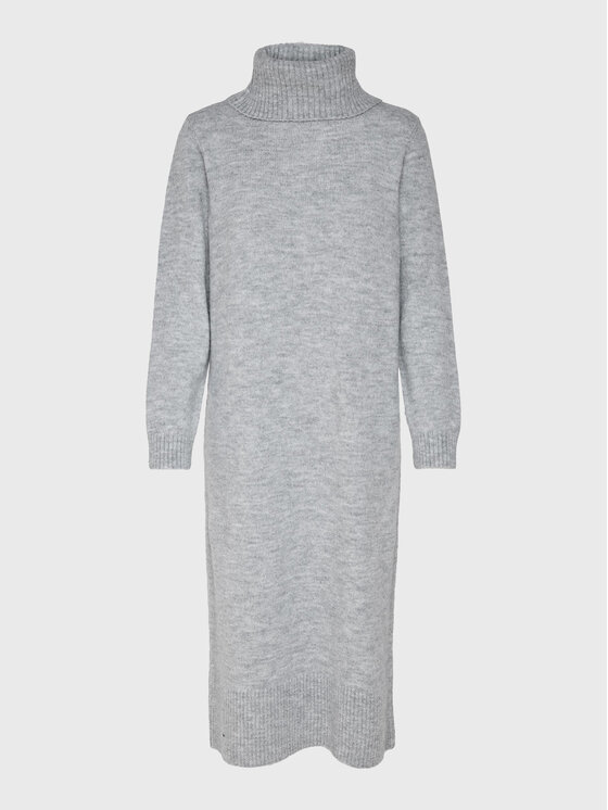 ONLY ONLY Sukienka dzianinowa Brandie 15214595 Szary Relaxed Fit