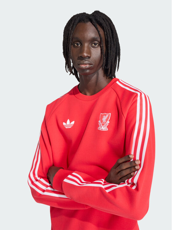 adidas adidas Bluza techniczna Liverpool FC Originals Crew Czerwony Regular Fit