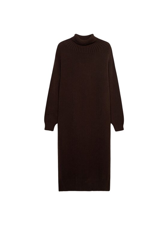 Oltre Oltre Sukienka wieczorowa 7600E000329N032 Brązowy Baggy Fit