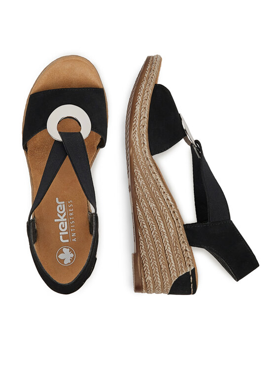 Rieker Rieker Sandale 624H6-00 Negru
