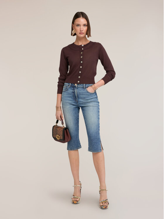 Motivi Motivi Sweter M301W004016N022 Brązowy Regular Fit