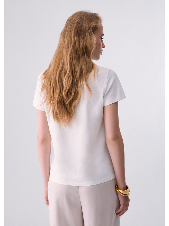Liu Jo Liu Jo T-shirt TF6240JS923L9494 Bianco Regular Fit