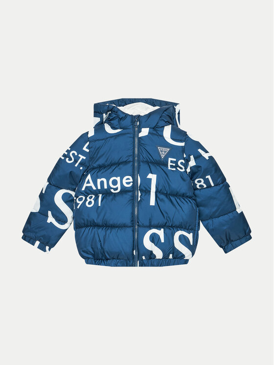Guess Vatovaná bunda H4BT00 WCFM0 Modrá Regular Fit