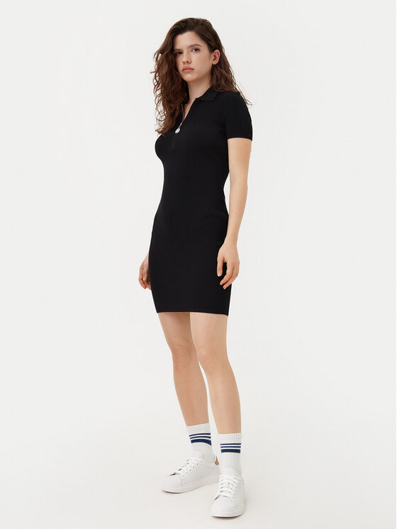 HUGO HUGO Rochie tricotată Sholerdi 50532239 Negru Regular Fit