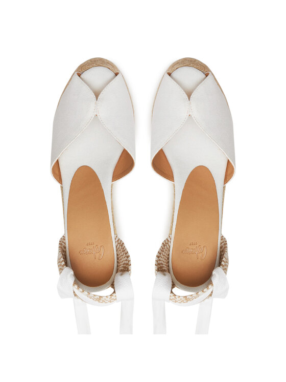 Castañer Castañer Espadryle Bilina/8Ed/001 023004 Biały
