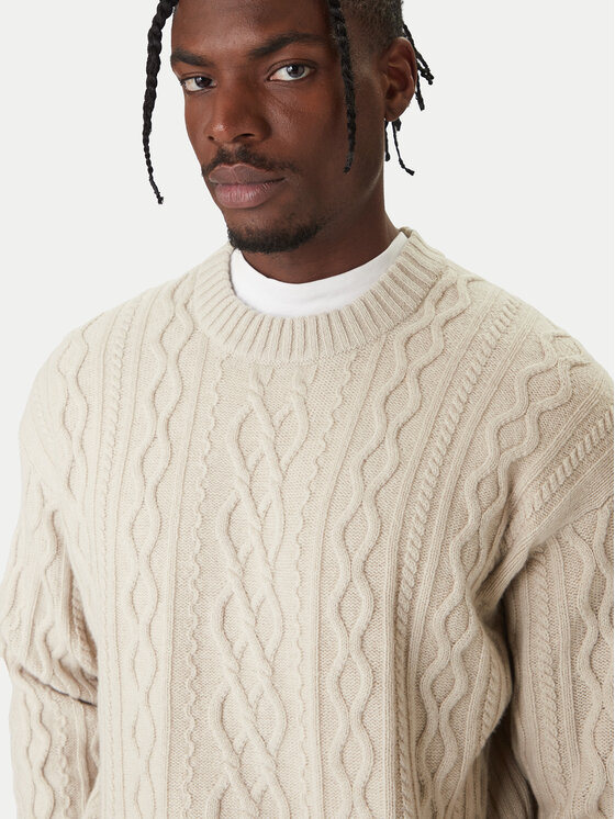 BOSS BOSS Pulover Kableto 50548689 Bež Regular Fit