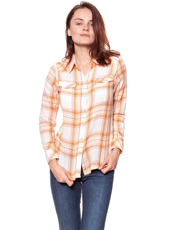 Wrangler Wrangler Camicia WESTERN Arancione Regular Fit