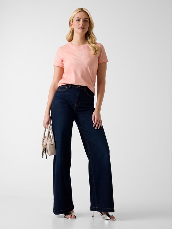 Guess Guess T-Shirt 182295 Růžová Classic Fit