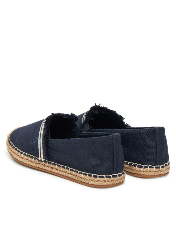 Tommy Hilfiger Tommy Hilfiger Espadrile Fringe Canvas Closed Espadrille FW0FW08881 Bleumarin
