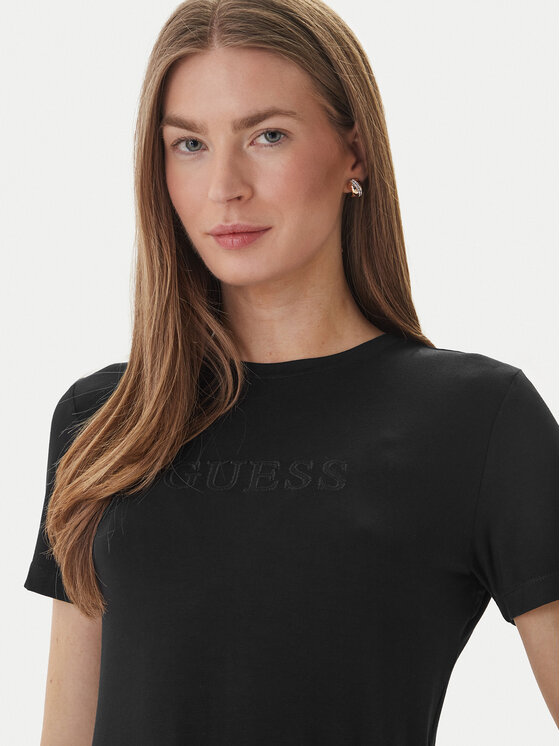 Guess Guess Tričko O6GI00 KBF92 Čierna Regular Fit