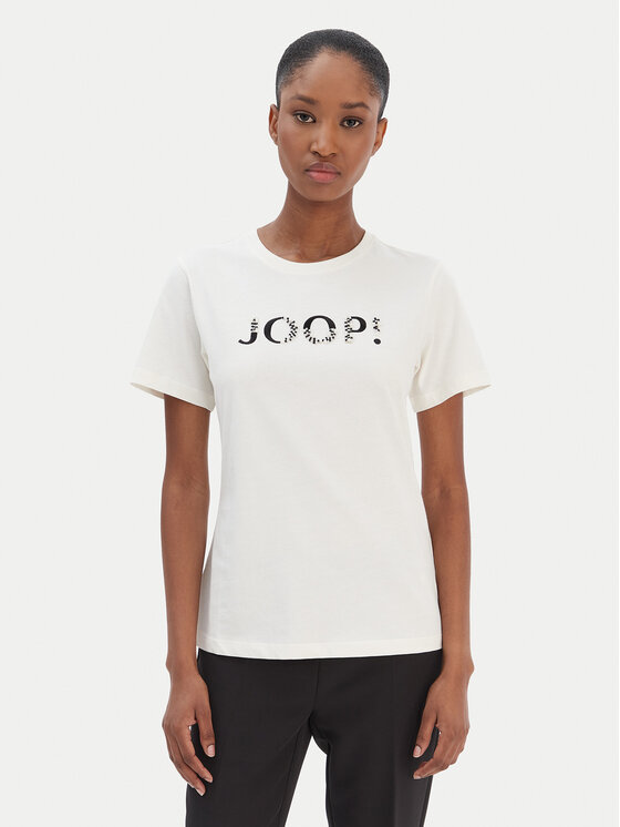 JOOP! JOOP! Tričko Tanna 30100842 Écru Regular Fit