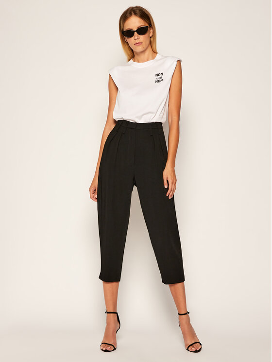 IRO IRO Kulot Loving AN050 Crna Relaxed Fit