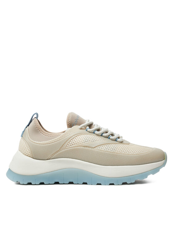 Calvin Klein Tenisice Runner Lace Up Pearl Mix M HW0HW02079 Bež