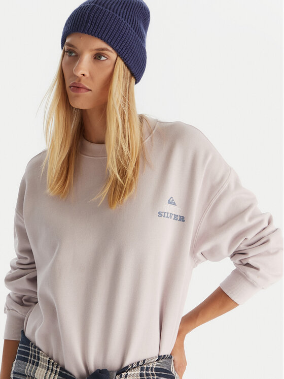 Quiksilver Quiksilver Bluza EQWFT03188 Fioletowy Oversize