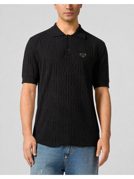 PHILIPP PLEIN PHILIPP PLEIN Polokošile 31668 Černá Slim Fit