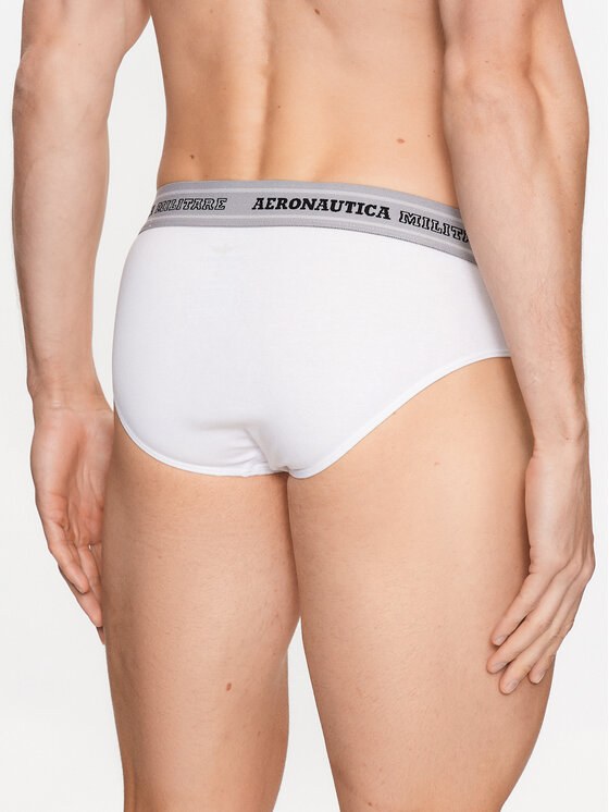 Aeronautica Militare Aeronautica Militare 2er-Set Slips AM1USL001 Weiß