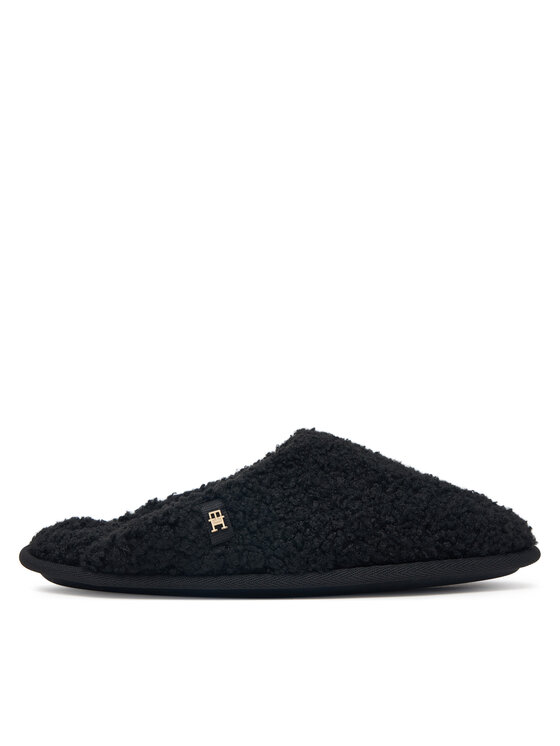 Tommy Hilfiger Tommy Hilfiger Kapcie Th House Shoes FW0FW09618 Czarny