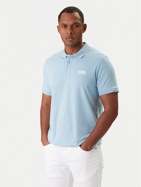 KARL LAGERFELD KARL LAGERFELD Polo särk 745780 561235 Sinine Regular Fit