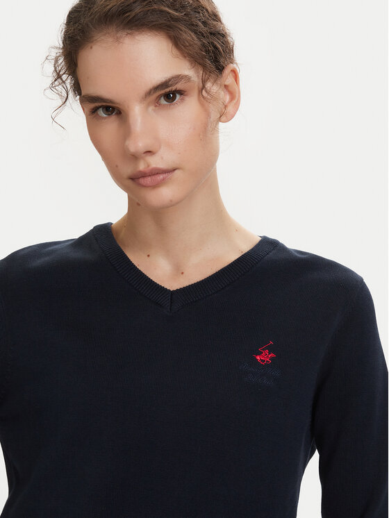 Beverly Hills Polo Club Beverly Hills Polo Club Džemper P-SS26W-M536563 Tamnoplava Regular Fit