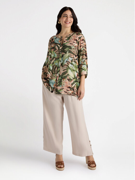 Fiorella Rubino Fiorella Rubino Camicia 5045T001387N0S5 Verde Regular Fit