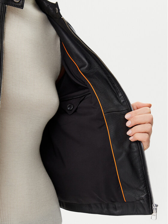 BOSS BOSS Lederjacke C_Saleste 50522033 Schwarz Regular Fit