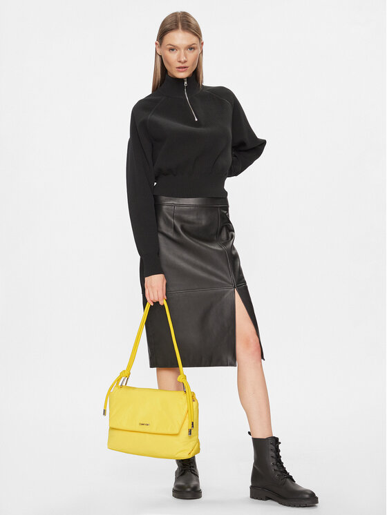 Calvin Klein Sac main Roped Shoulder Bag K60K609407 Jaune