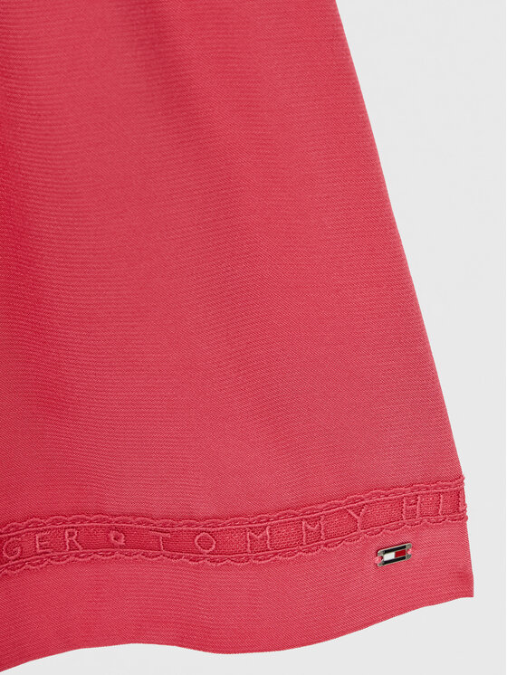 Tommy Hilfiger Tommy Hilfiger Sukienka codzienna Ceremonial KG0KG07020 M Różowy Regular Fit