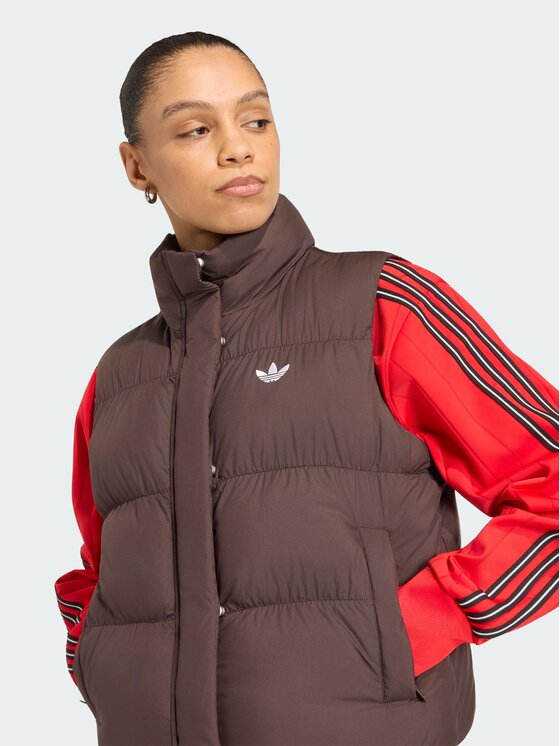 adidas adidas Bezrękawnik 165200 Brązowy ciemny Regular Fit
