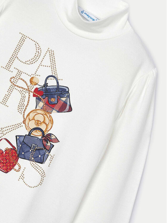 Mayoral Mayoral Rollkragenpullover 4061 Écru Regular Fit