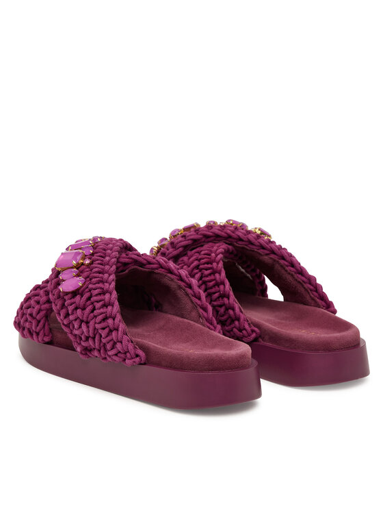 Inuikii Inuikii Ciabatte Woven Stones 1004.003.0073 Bordeaux