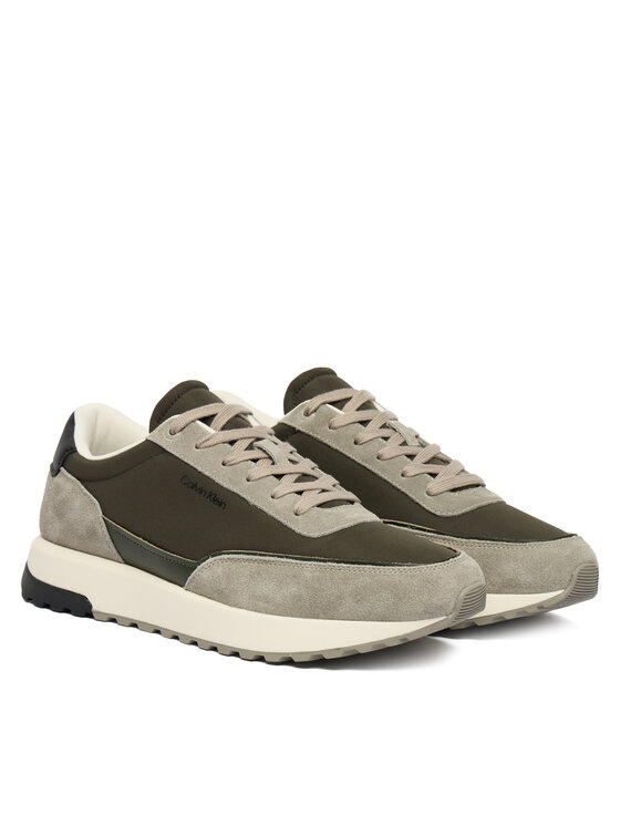 Calvin Klein Calvin Klein Sneakersy Low Top Lace Up Repreve Mix HM0HM01714 Zielony