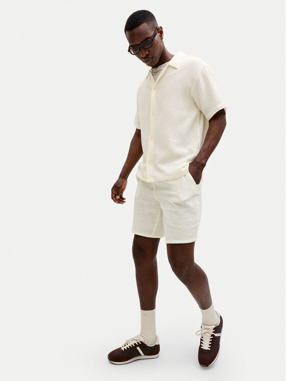 Jack & Jones Jack & Jones Σορτς υφασμάτινο Jaiden 12274758 Λευκό Relaxed Fit