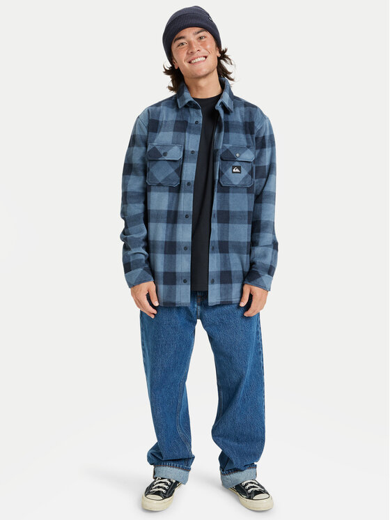 Quiksilver Quiksilver Hemd Bering Strait Check EQYPF03075 Dunkelblau Regular Fit