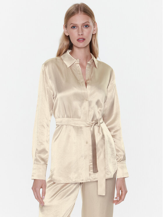 Max Mara Leisure Max Mara Leisure Риза Holiday 23311102 Бежов Regular Fit