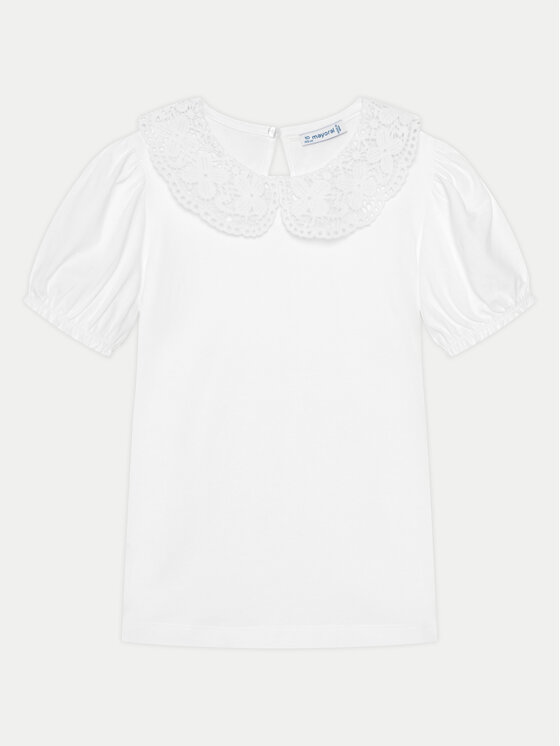 Mayoral Mayoral Bluse 3055 Weiß Regular Fit
