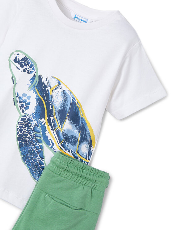 Mayoral Mayoral Set T-Shirt und Shorts 3609 Grün Regular Fit