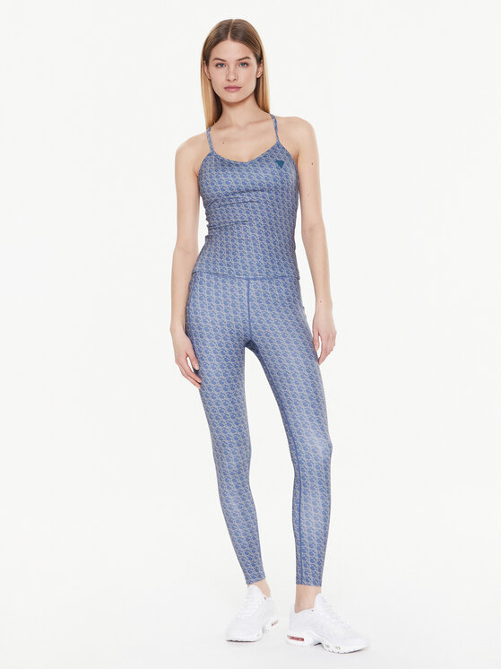 Guess Guess Legingi V3GB02 MC03W Zils Slim Fit