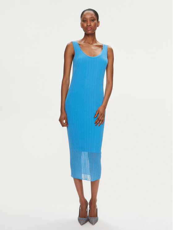 PINKO Pinko Rochie de zi Dune 103540 A1ND Albastru Slim Fit