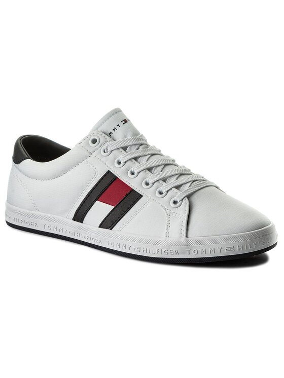 Tommy Hilfiger Tommy Hilfiger Tenniskingad Essential Flag Detail Sneaker FM0FM01535 Valge