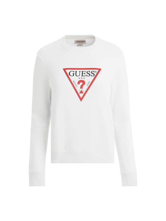 Guess Jeans Guess Jeans Bluza W4YQ00 KC811 Biały Relaxed Fit