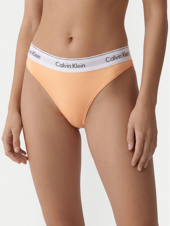 Calvin Klein Underwear Calvin Klein Underwear Kalhotky string LV00QF8518 Světle oranžová