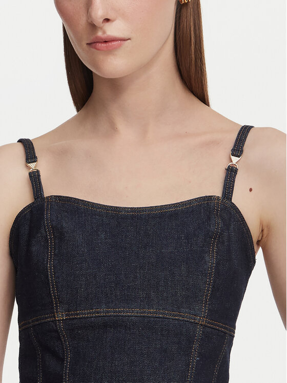 Guess Guess Top W6YH15 D1351 Tumesinine Slim Fit