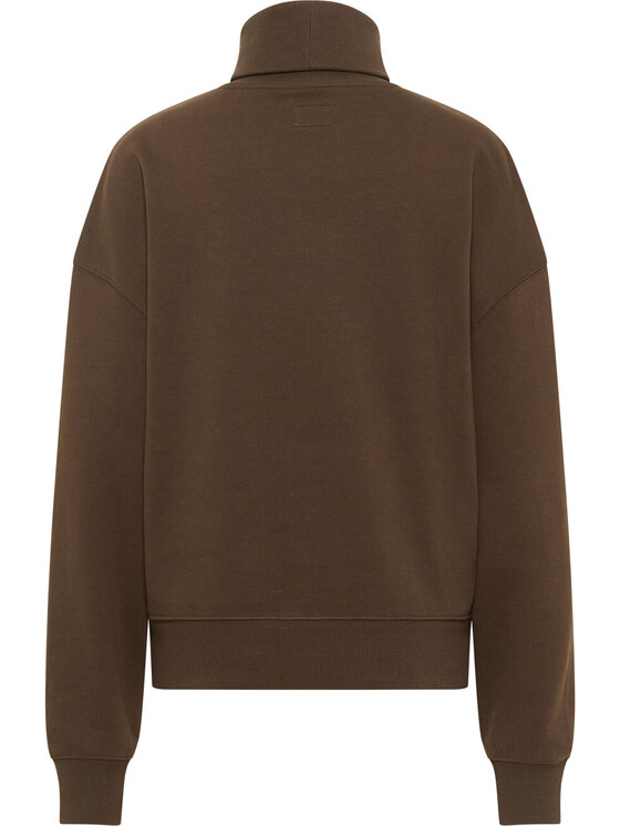 Mustang Mustang Sweter Becky Turtleneck Brązowy Regular Fit