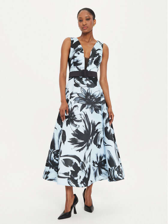 Rinascimento Rochie cocktail CFC0120634003 Albastru Regular Fit