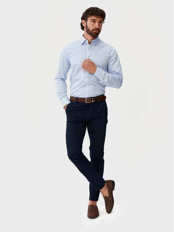 Evenemen Evenemen Koszula Capri Niebieski Slim Fit