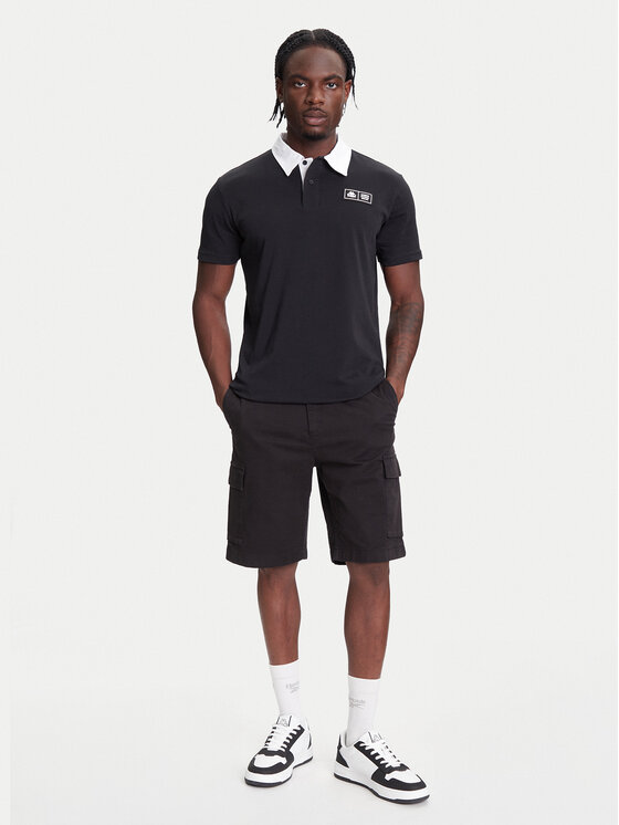 Kappa Kappa Polokošile Authentic Nilde 351R2IW Černá Regular Fit