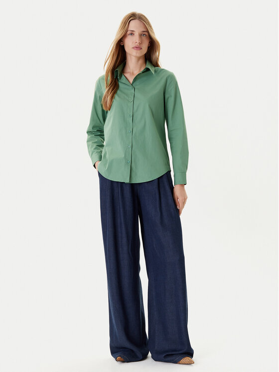 United Colors Of Benetton United Colors Of Benetton Cămașă 5HAXDQ0AX Verde Regular Fit