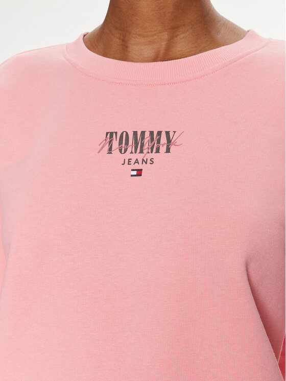 Tommy Jeans Tommy Jeans Μπλούζα Essential Logo DW0DW17796 Ροζ Relaxed Fit